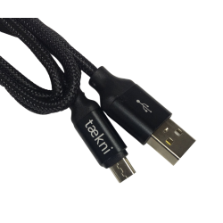 Cable Carga Rápida USB-V8 Color Negro 1M