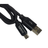 Cable Carga Rápida USB-V8 Color Negro 1M