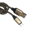 Cable Carga Rápida USB-V8 Color Negro-Dorado 1M