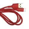 Cable Carga Rápida USB-V8 Color Rojo 1M
