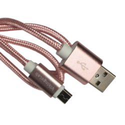 Cable Carga Rápida USB-V8 Color Rosa 1M