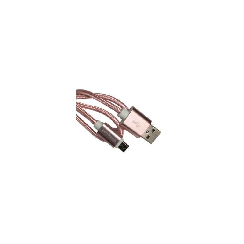 Cable Carga Rápida USB-V8 Color Rosa 1M