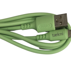 Cable Carga Rápida USB-V8 Color Verde 1M