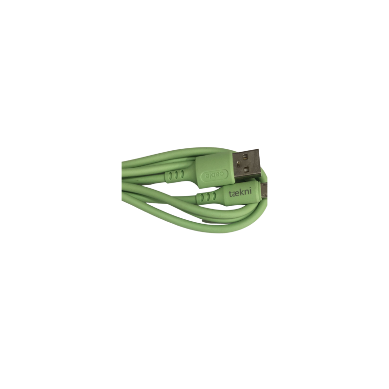 Cable Carga Rápida USB-V8 Color Verde 1M