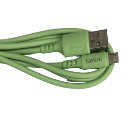 Cable Carga Rápida USB-V8 Color Verde 1M