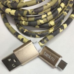 Cable Carga Rápida USB-V8 Diseño Camuflajeado 1.5M