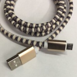 Cable Carga Rápida USB-V8 Diseño Carro Gris 1M