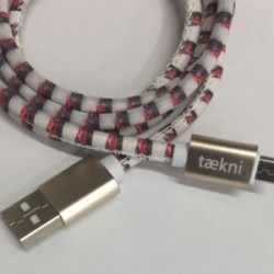 Cable Carga Rápida USB-V8 Diseño Carro Rojo 1M