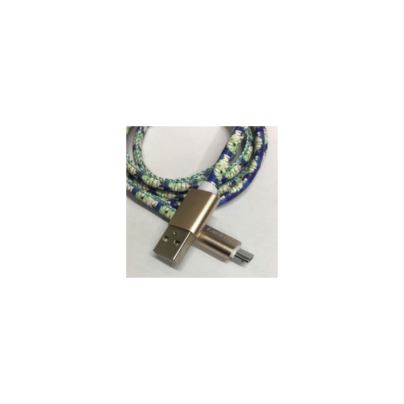 Cable Carga Rápida USB-V8 Diseño Covid 1M