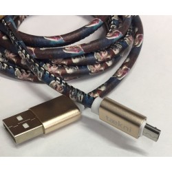 Cable Carga Rápida USB-V8 Diseño Harley Quinn 1.5M