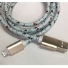 Cable Carga Rápida USB-V8 Diseño Perritos 1M