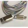 Cable Carga Rápida USB-V8 Diseño Tornasol 1M