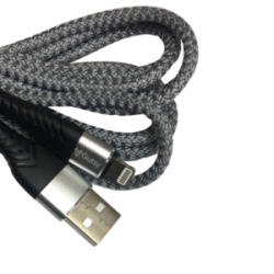 Cable Carga Súper Rápida USB-IPhone Uso Rudo Gris 2M
