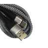 Cable Carga Súper Rápida USB-Tipo C Uso Rudo Gris 2M