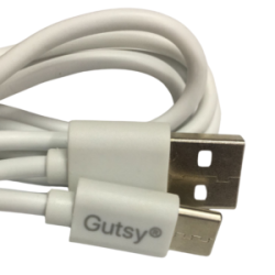 Cable USB-Tipo C Blanco 1M