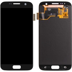 Ensamble Genérico Para Samsung S7 G930 Negro Con Botón Home Triple AAA