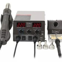 Estación De Calor Con Cautín Y Pistola De Aire Caliente BA-602D+  110v