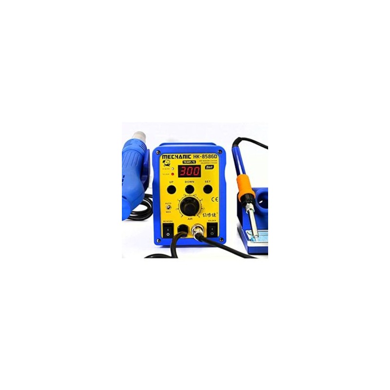 Estación De Calor Con Cautín Y Pistola De Aire Caliente Mechanic HK-8586D 110v/220v
