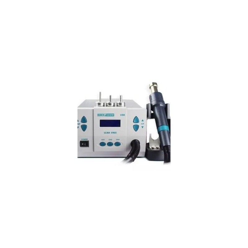 Estación De Calor Con Pistola De Aire Caliente Quick 861DW, 100°C – 500°C 1000W