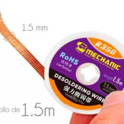 Malla Para Desoldar Mechanic R350 1.5mm Grosor x 1.5m Largo