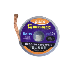 Malla Para Desoldar Mechanic R350 3.0mm Grosor x 1.5m Largo
