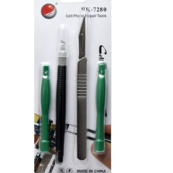 Kit 2 Espátulas y 2 Bisturí Baku BK-7280 Versión B