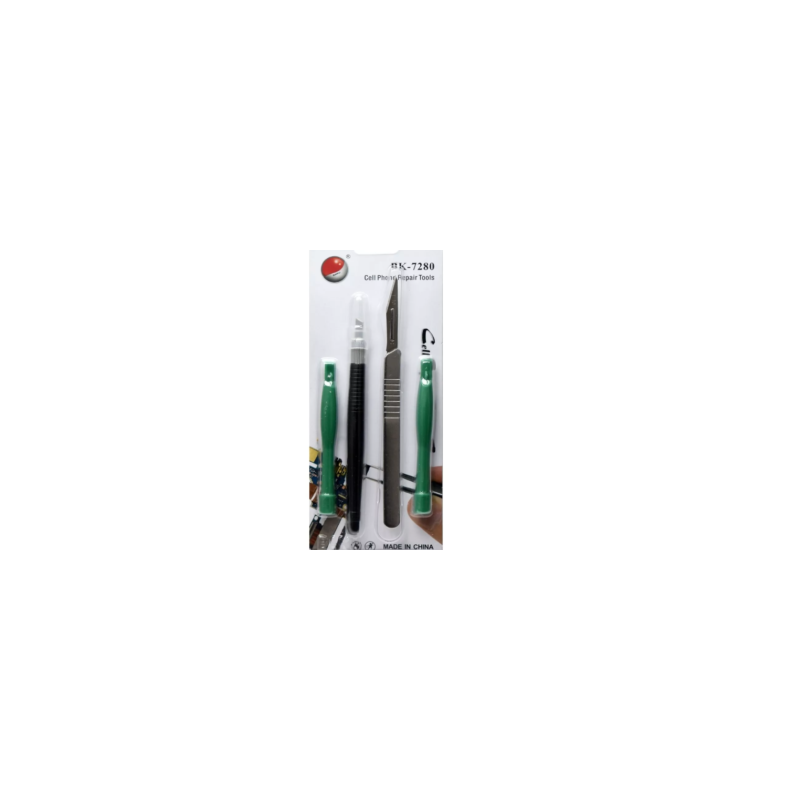 Kit 2 Espátulas y 2 Bisturí Baku BK-7280 Versión B