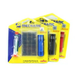 Kit Reballing Mechanic S1512 UVH-900 Máscara UV-EFIX IP BGA Plantilla-Lámpara UV