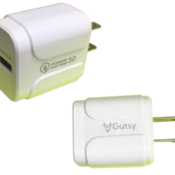 Adaptador Carga Rápida D22 3A Entrada USB Blanco