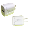Adaptador Carga Rápida D22 3A Entrada USB Blanco