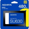 ADATA Unidad de Estado Sólido SSD SU630 480 GB 3D NAND , SATA III,QLC,2.5?,520 MB/s de lectura y 450 MB/s de escritura