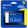 ADATA Unidad de Estado Sólido SSD SU630 480 GB 3D NAND , SATA III,QLC,2.5?,520 MB/s de lectura y 450 MB/s de escritura