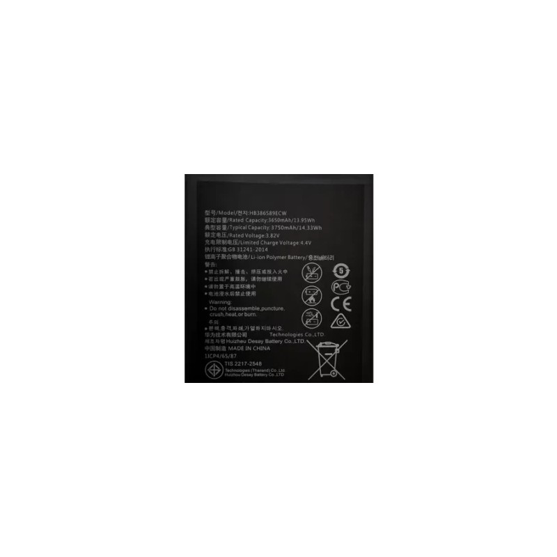 Batería Genérica Para Huawei Nova 3, Mate 20 Lite, P10 Plus HB386589ECW