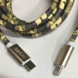 Cable Carga Rápida Tipo C-IPhone Diseño Camuflajeado 1.5M