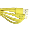 Cable Carga Rápida USB-IPhone Color Amarillo 1M