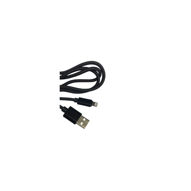 Cable Carga Rápida USB-IPhone Color Negro 1M