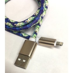 Cable Carga Rápida USB-IPhone Diseño Covid 1M