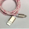 Cable Carga Rápida USB-IPhone Diseño Flores 1M