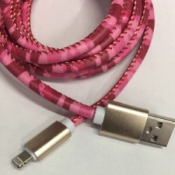 Cable Carga Rápida USB-IPhone Diseño Rosa 1.5M