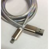 Cable Carga Rápida USB-IPhone Diseño Tornasol 1M