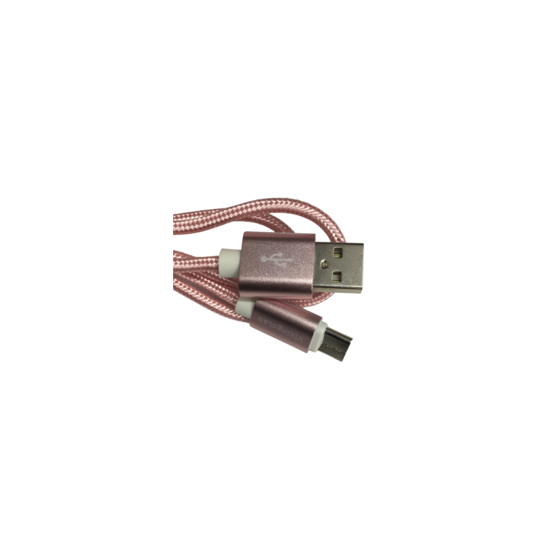 Cable Carga Rápida USB-Tipo C Color Rosa 1M