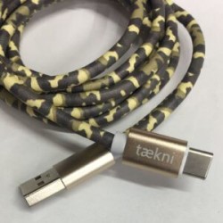 Cable Carga Rápida USB-Tipo C Diseño Camuflajeado 1.5M