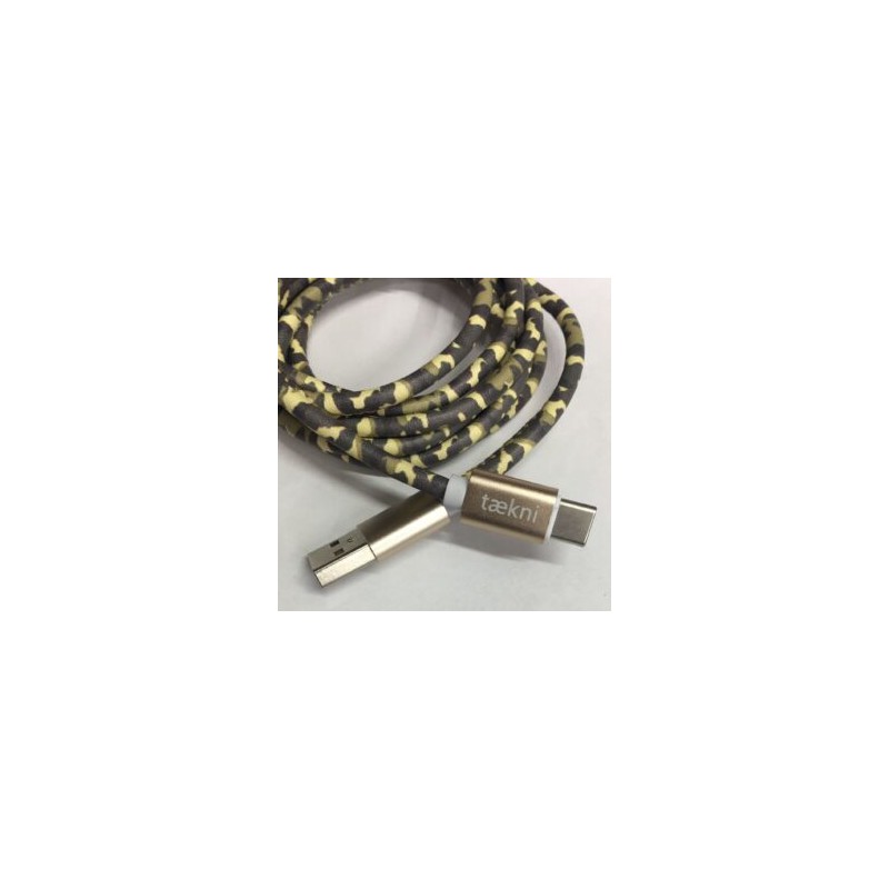 Cable Carga Rápida USB-Tipo C Diseño Camuflajeado 1.5M