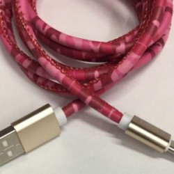 Cable Carga Rápida USB-Tipo C Diseño Rosa 1.5M