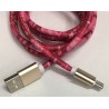 Cable Carga Rápida USB-Tipo C Diseño Rosa 1.5M