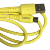 Cable Carga Rápida USB-V8 Color Amarillo 1M