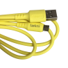 Cable Carga Rápida USB-V8 Color Amarillo 1M