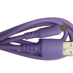 Cable Carga Rápida USB-V8 Color Lila 1M